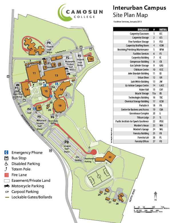 Camosun Interurban Campus Map